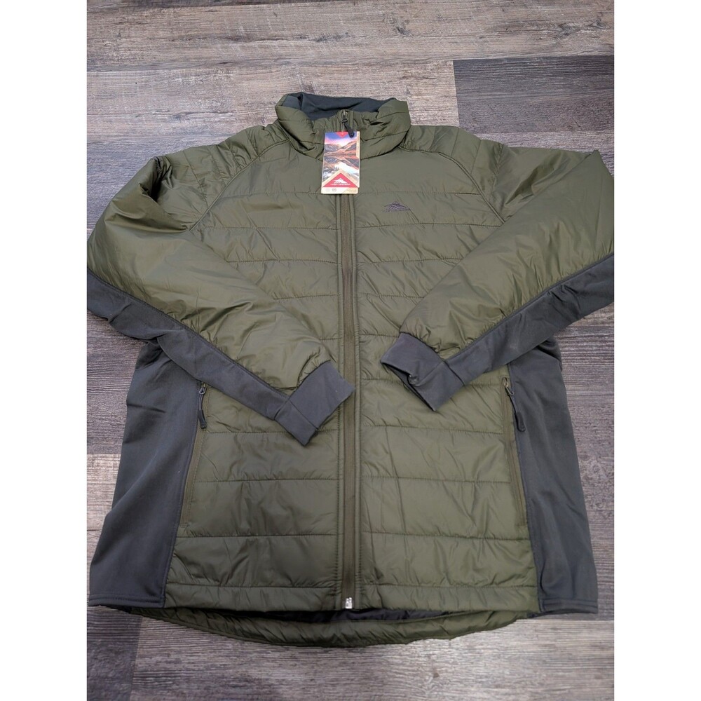 High Sierra Molo Men’s Hybrid Jacket XL Olive Green Black NWT Full Zip